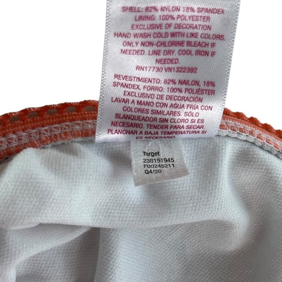 Xhiliration Ditsy Pink Floral Triangle Bikini Top Size L, Flower Bikini Swimsuit - Picture 7 of 7